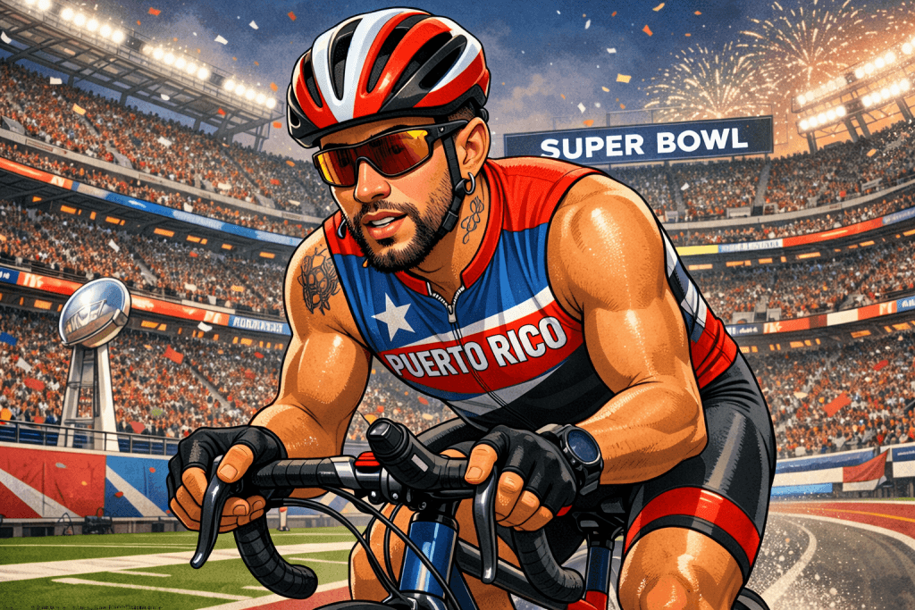 Bud Bunny, triatleta en la Super Bowl